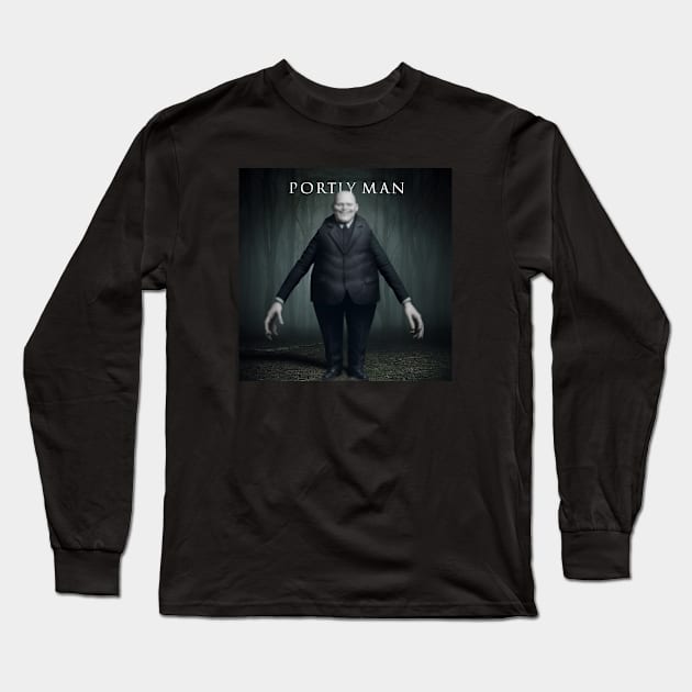 Portly Man Long Sleeve T-Shirt by Dizgraceland